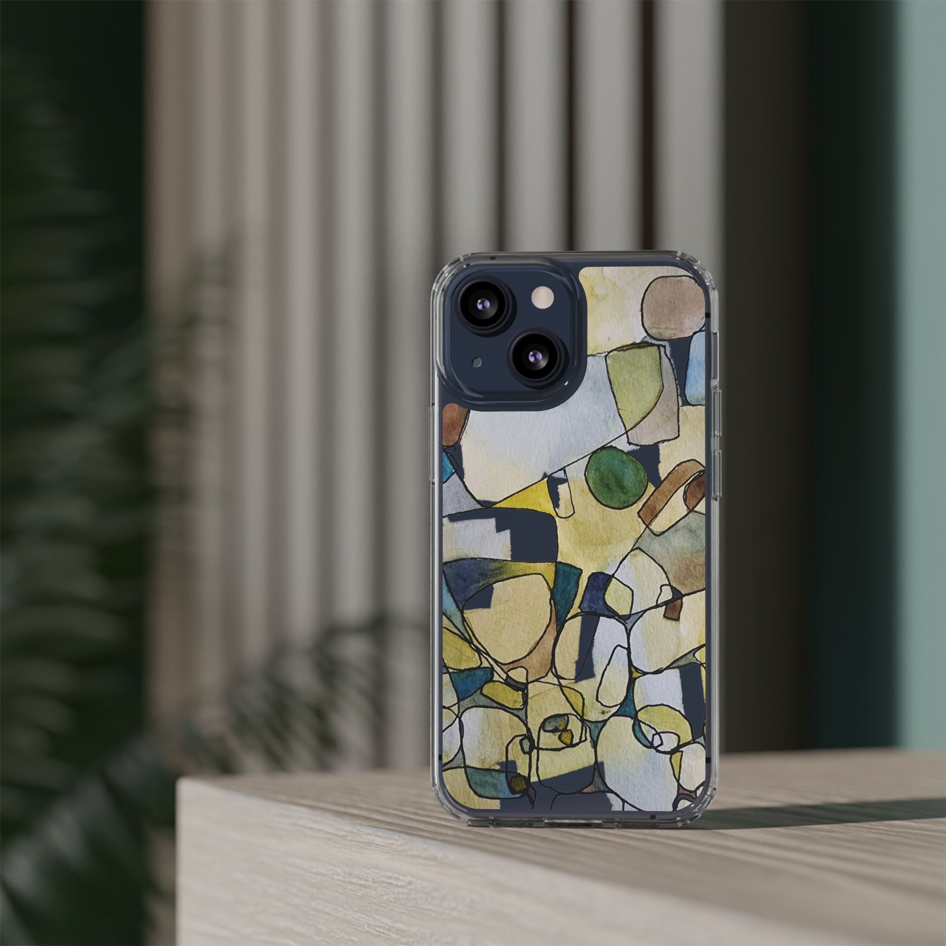 Abstract Watercolor Clear Phone Case - Brooke Zitting, LLC